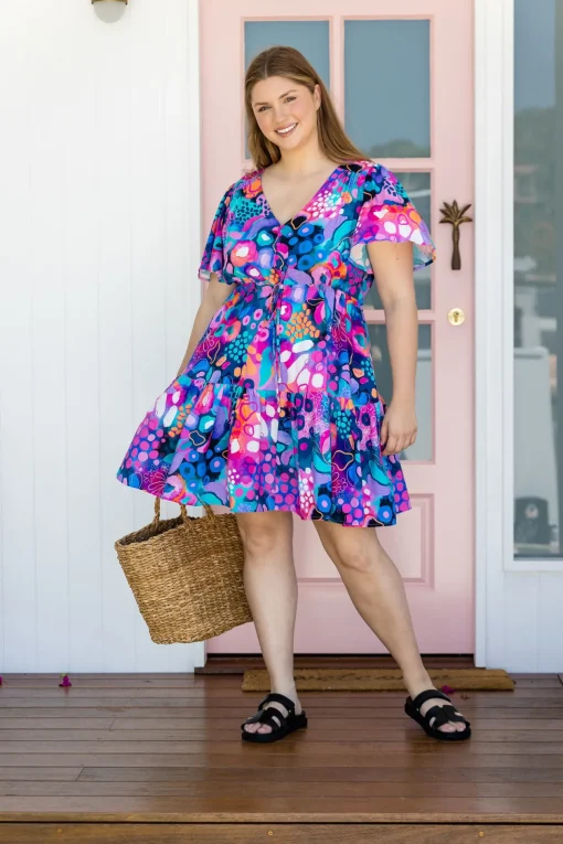 Esmae Dress in Midnight Safari by Kasey Rainbow