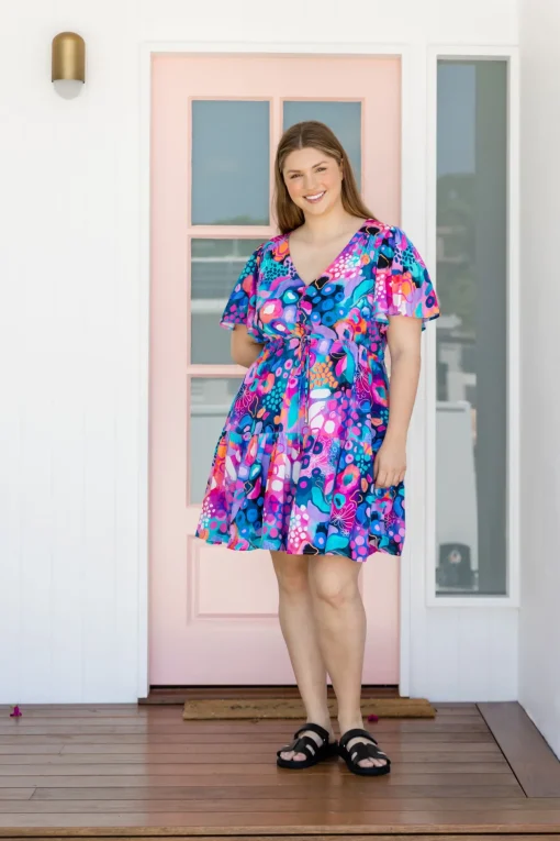 Esmae Dress in Midnight Safari by Kasey Rainbow