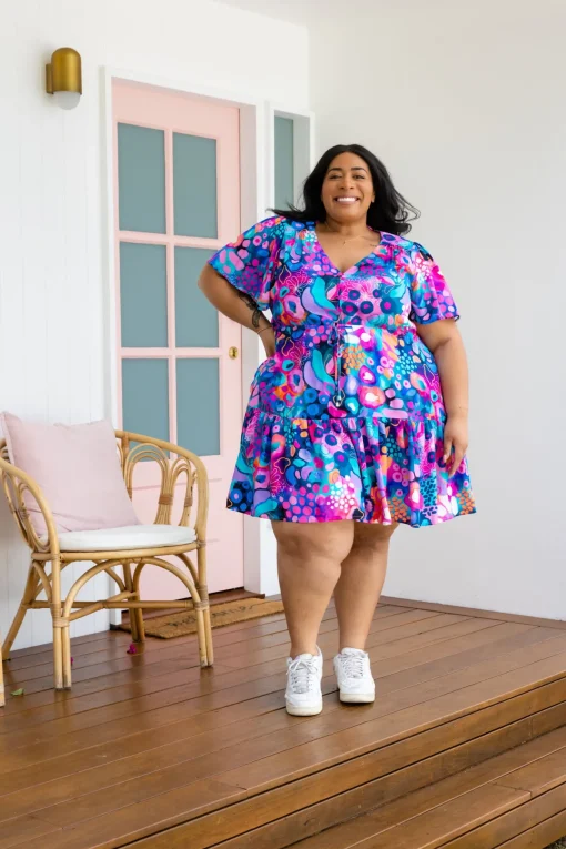 Esmae Dress in Midnight Safari by Kasey Rainbow