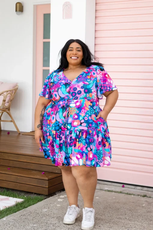 Esmae Dress in Midnight Safari by Kasey Rainbow