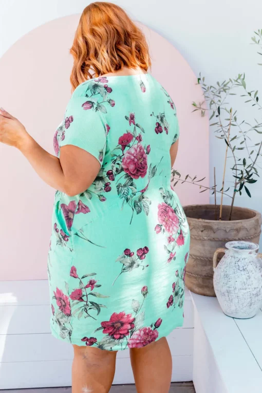 Eve Dress in Aqua