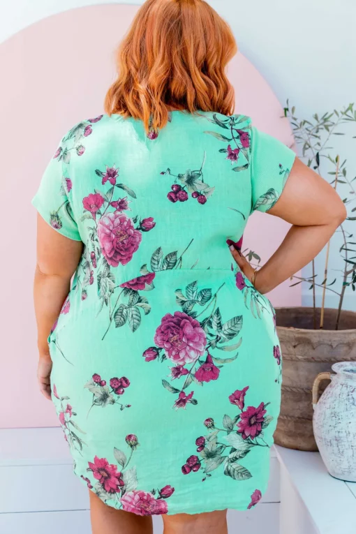 Eve Dress in Aqua