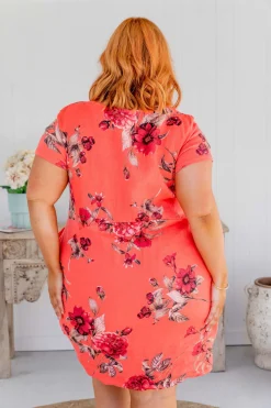 Eve Dress in Hibiscus