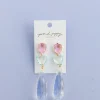 Fado Clear Heart Teardrop Earrings