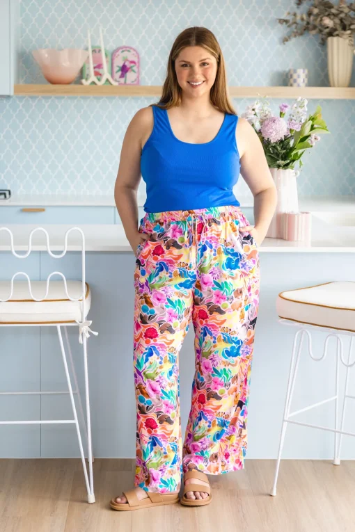 Gina Pants in Aussie Lilac by Kasey Rainbow