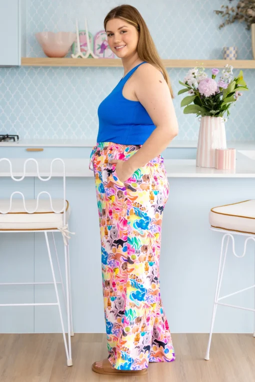 Gina Pants in Aussie Lilac by Kasey Rainbow