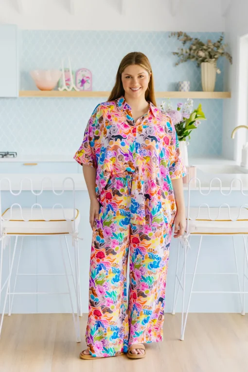 Gina Pants in Aussie Lilac by Kasey Rainbow