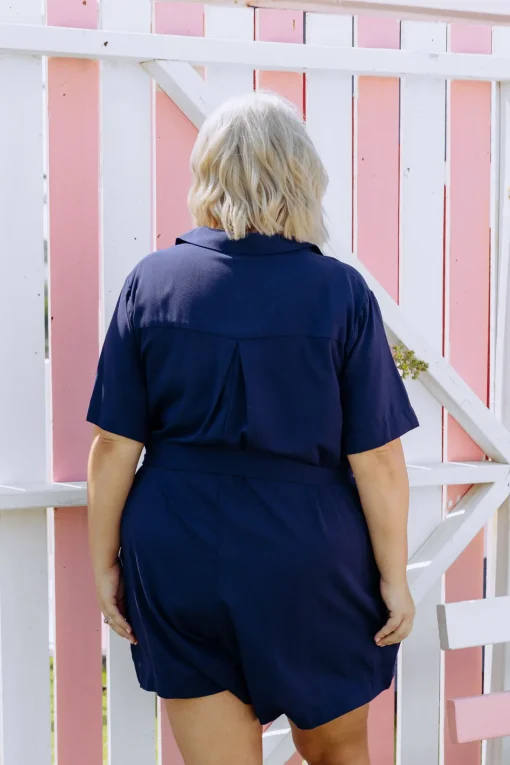 Giulia Playsuit in Navy