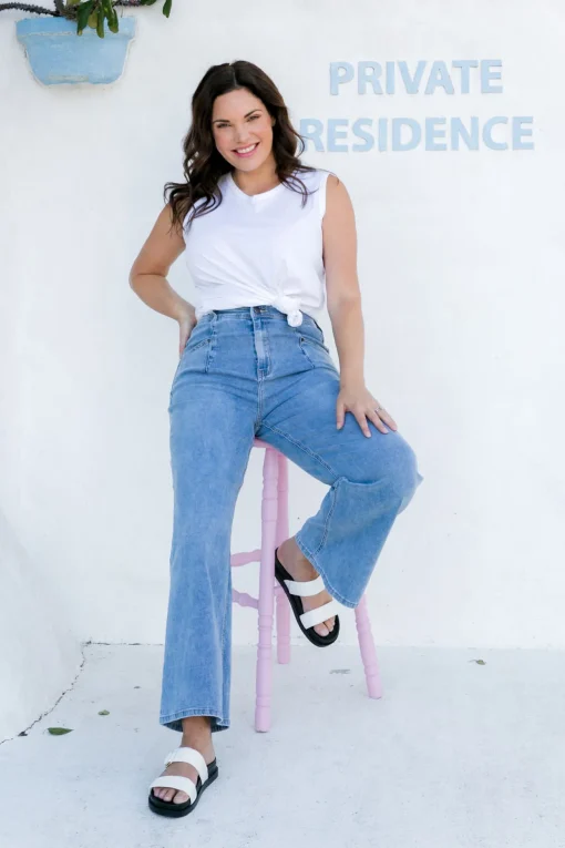 Hannah Bootleg Flare Denim Jeans