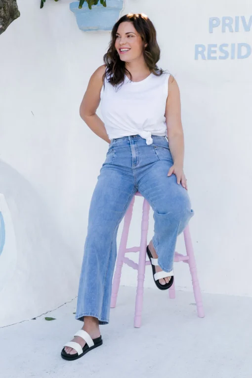 Hannah Bootleg Flare Denim Jeans