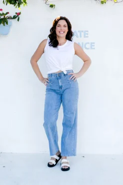 Hannah Bootleg Flare Denim Jeans