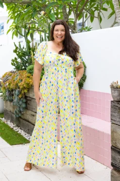 Hazel Jumpsuit in Diced