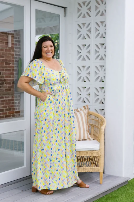 Hazel Jumpsuit in Diced