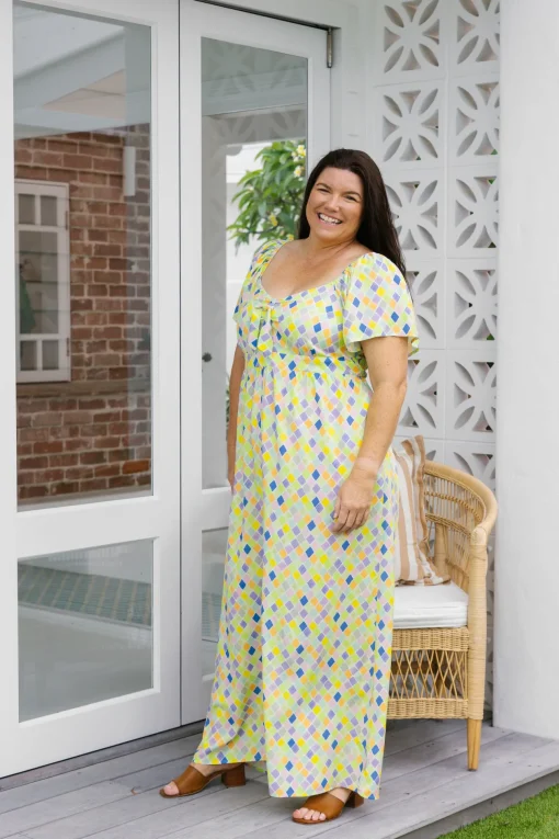 Hazel Jumpsuit in Diced