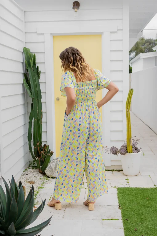 Hazel Jumpsuit in Diced