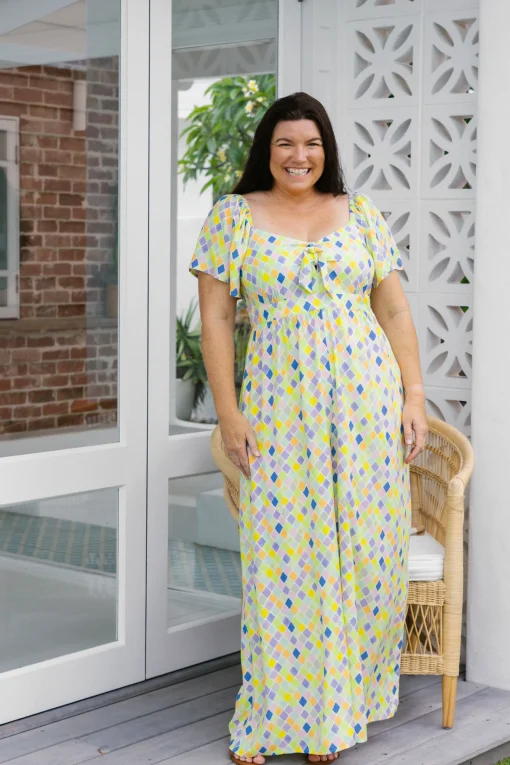 Hazel Jumpsuit in Diced
