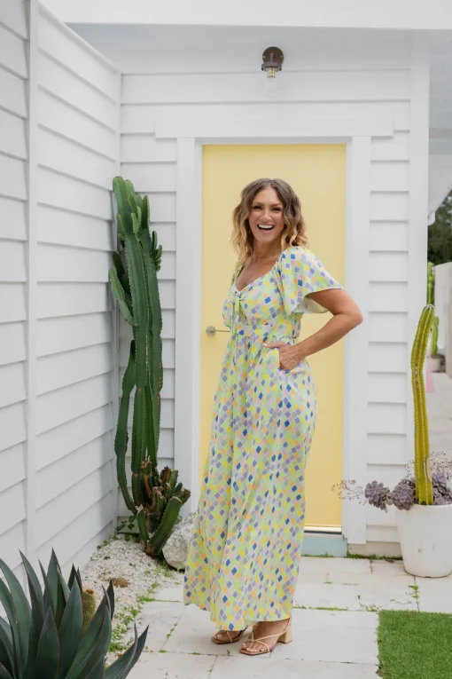 Hazel Jumpsuit in Diced