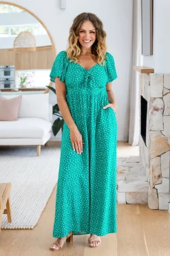 Hazel Jumpsuit in Green