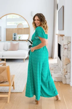 Hazel Jumpsuit in Green