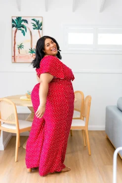 Hazel Jumpsuit in Red