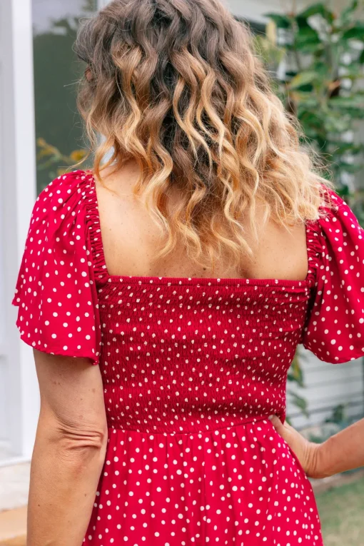 Hazel Jumpsuit in Red