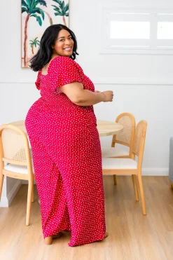 Hazel Jumpsuit in Red