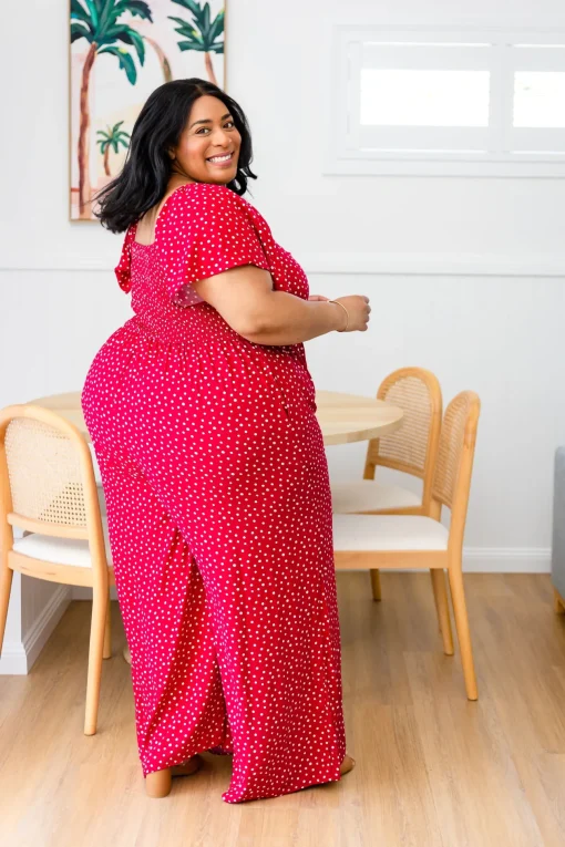 Hazel Jumpsuit in Red