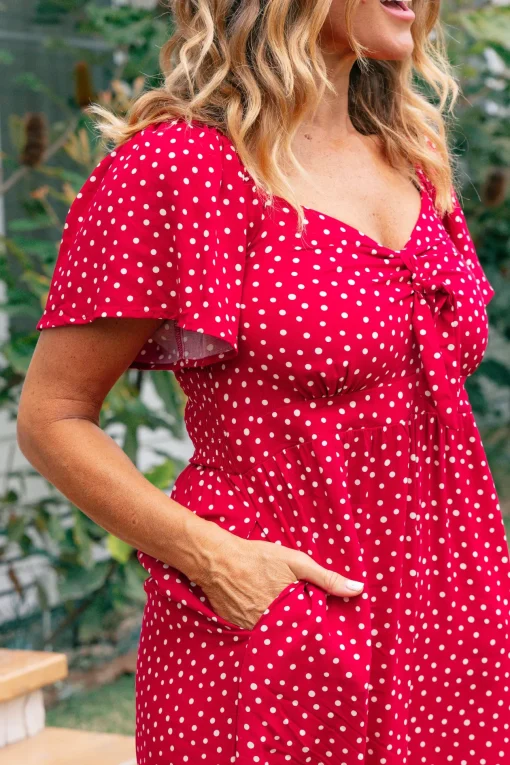 Hazel Jumpsuit in Red
