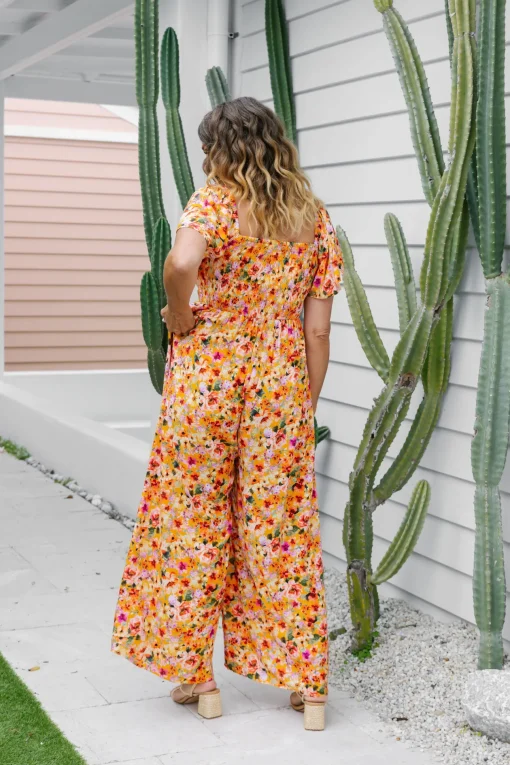 Hazel Jumpsuit in Sunshine Floral