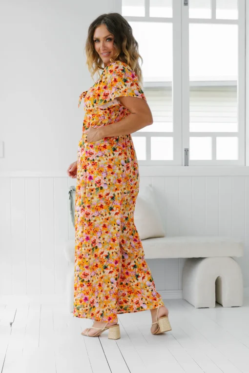Hazel Jumpsuit in Sunshine Floral