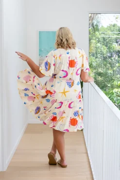 Isla Bamboo Blend Dress in Crabby Patty