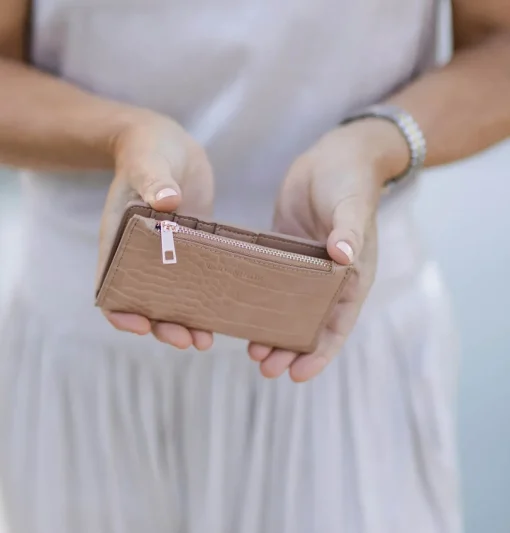 Ivy Cardholder in Pale Pink