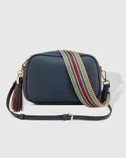 Jacinta Eddie Crossbody Bag in Steel Blue by Louenhide