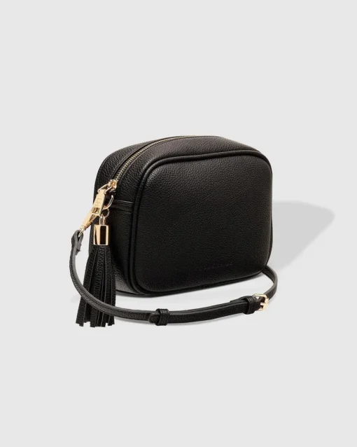 Jacinta Eddie Crossbody Bag in Black/White by Louenhide