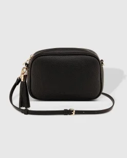 Jacinta Eddie Crossbody Bag in Black/White by Louenhide