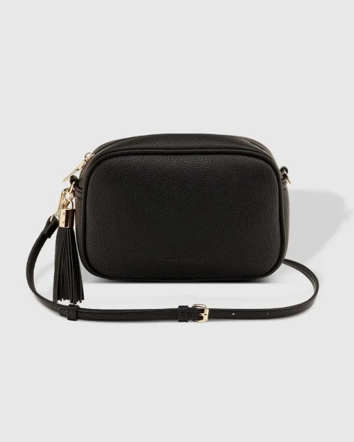 Jacinta Eddie Crossbody Bag in Black/White by Louenhide