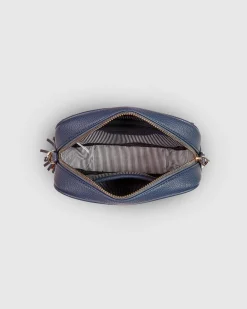 Jacinta Eddie Crossbody Bag in Steel Blue by Louenhide