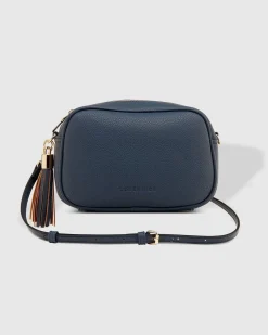 Jacinta Eddie Crossbody Bag in Steel Blue by Louenhide