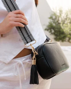 Jacinta Eddie Crossbody Bag in Black/White by Louenhide
