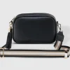 Jacinta Metallic Crossbody Bag in Black by Louenhide