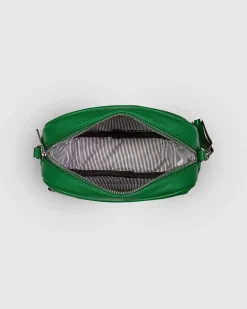 Jacinta Metallic Crossbody Bag in Green by Louenhide