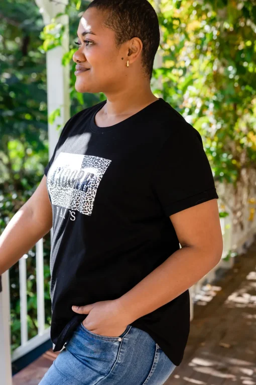 J'Adore Paris T-Shirt in Black
