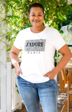 J'Adore Paris T-Shirt in White
