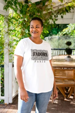 J'Adore Paris T-Shirt in White