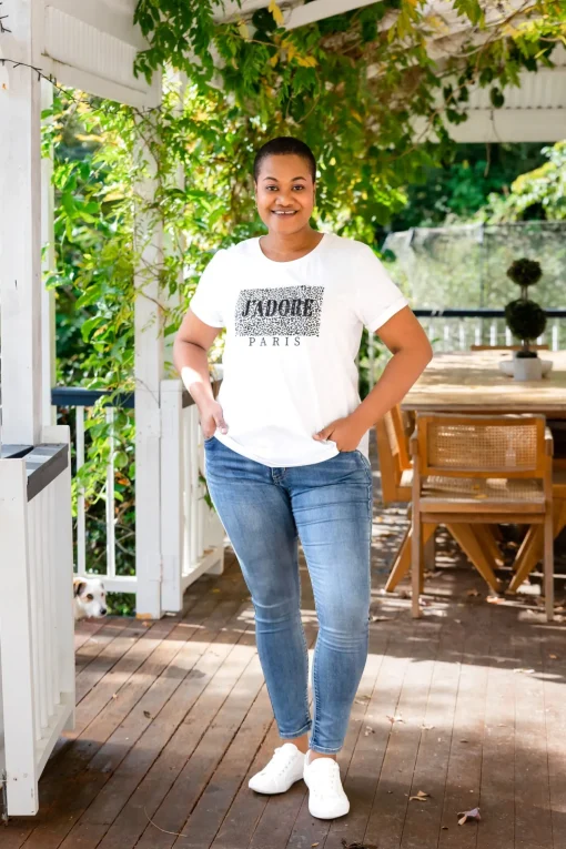 J'Adore Paris T-Shirt in White