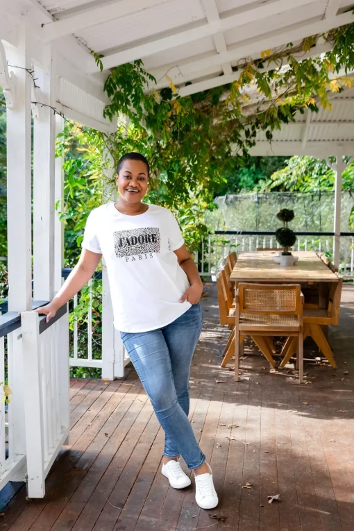 J'Adore Paris T-Shirt in White