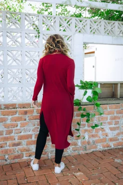 Jane Cardigan in Burgundy