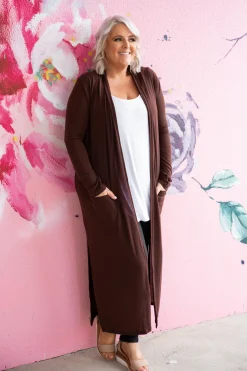 Jane Cardigan in Chocolate