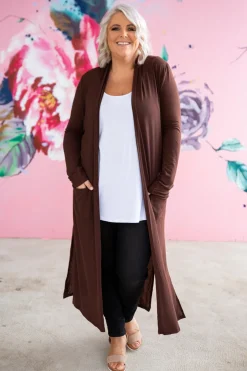 Jane Cardigan in Chocolate