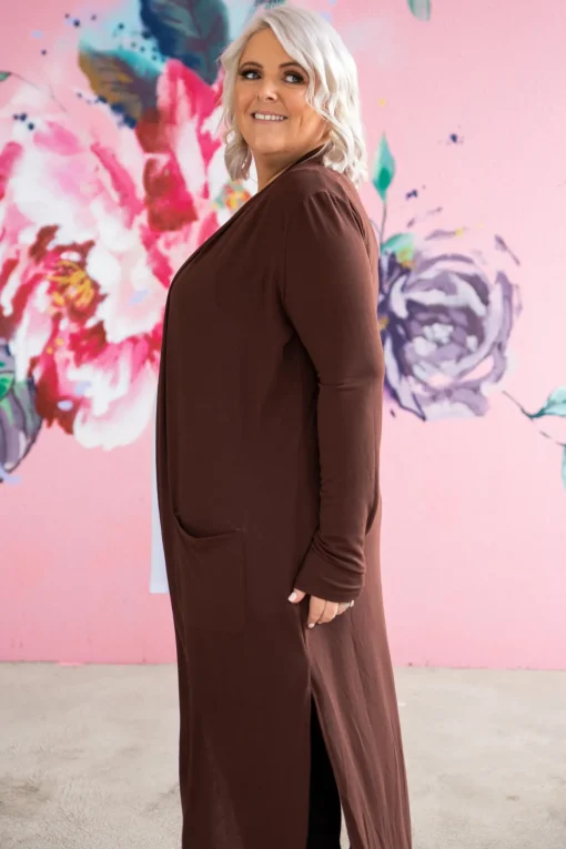Jane Cardigan in Chocolate